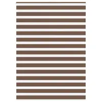 vidaXL Jaluzea tip zebra maro lățime țesătură 160,9 cm poliester
