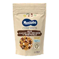 Amestec arahide migdale cacao si covrigei, 130g, Manitoba