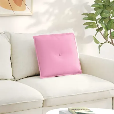 vidaXL Perna pentru spate Roz 50 x 19 x 45 cm țesătură