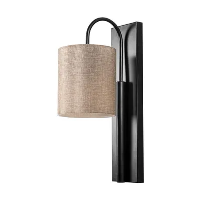 Aplică de perete neagră/bej Baston – Opviq lights
