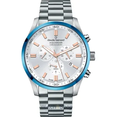 Ceas Claude Bernard Claude Bernard 10222-3MBU-AIR Mens Watch Aquarider Chronograph 44mm 20ATM