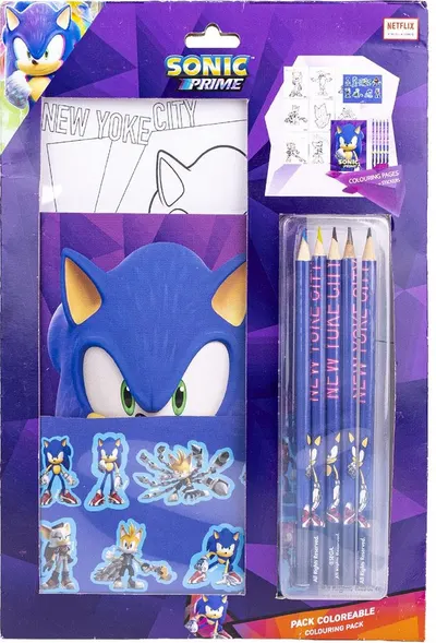 Set creativ Cerda Sonic - Cu creioane și autocolante
