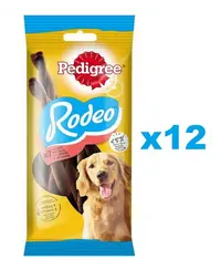PEDIGREE Rodeo 12x122 g Set batoane pentru caine, cu vita