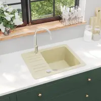Gossi chiuveta de bucatarie din granit, bej, bazin unic