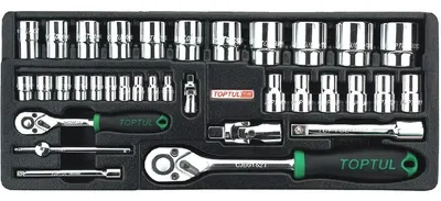 Set chei tubulare 1 2 si 1 4 , Toptul 34 piese