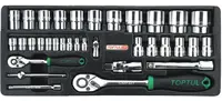Set chei tubulare 1 2 si 1 4 , Toptul 34 piese