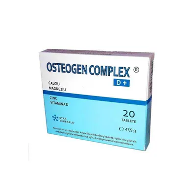 Osteogen omplex D+ | 20 comprimate