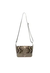 Geanta dama piele - Adora - grej - 27x14x18 cm