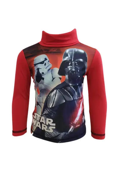 Hanorac copii - Star Wars - rosu - poliester - set cu imprimeu dinamic