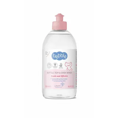 Detergent, Bebble, Pentru biberoane si vesela bebelusului, 500 ml, 0 luni+