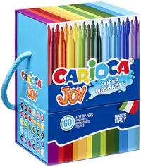 Set de carioci Carioca Joy - Super lavabile, 60 culori