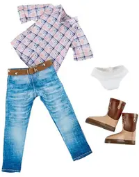Set de hainute pentru papusa Kruselings - Costum Rodeo, Chloe