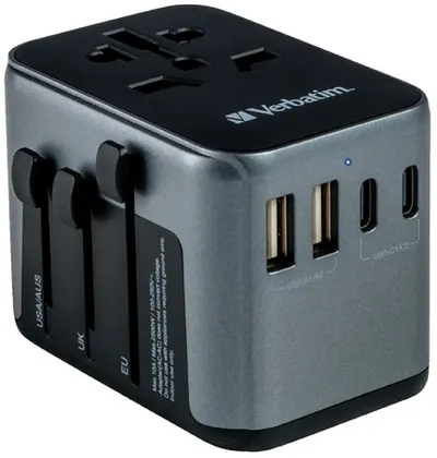 Încărcător Verbatim - UTA-03 Universal Travel Adapter, gri
