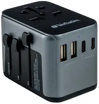 Încărcător Verbatim - UTA-03 Universal Travel Adapter, gri