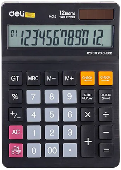 Calculator Deli Smart - EM01420, 12 dgt, negru