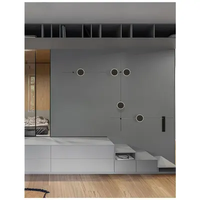 Sistem iluminat pe sina MAGNA Magnetic Wall Structure Nisipiu Negru Aluminiu IP20 Included Driver 60 Wat AC85-265V Output 24V DC