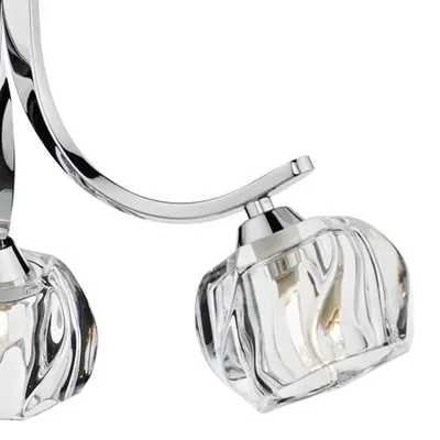Plafoniera Ivy 3 Light Semi Flush Polished Chrome
