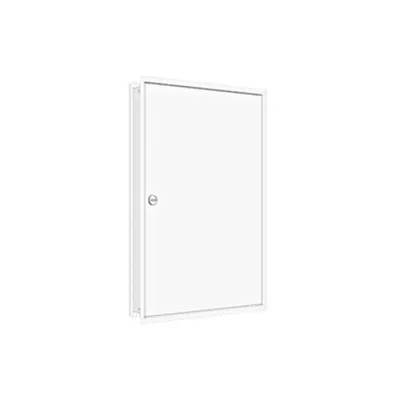 Flush-mounted frame flat + door 3-21, 3-part system, 100mm