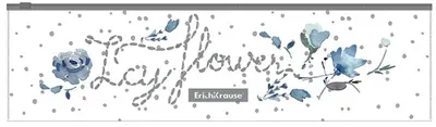 Dosar Erich Krause Frozen Beauty - cu fermoar, 23 x 7 cm