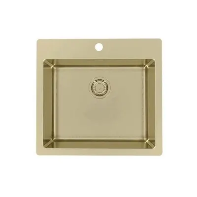 Chiuveta bucatarie inox culoare auriu Alveus Pure 70