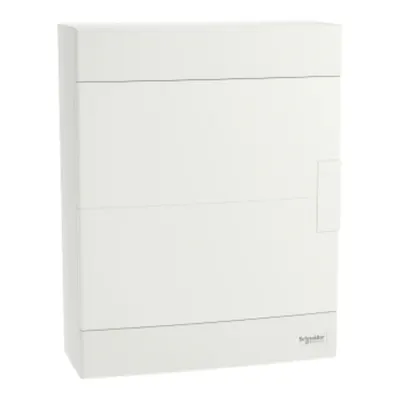 Easy9EU, Cofret cu montaj aparent, 2x12 Module, usa alba, cu 2 blocuri terminale