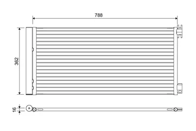 Radiator AC condensator cu uscator potrivit FIAT TALENTO; OPEL VIVARO B; RENAULT TRAFIC III 1.6D 2.0D 05.14