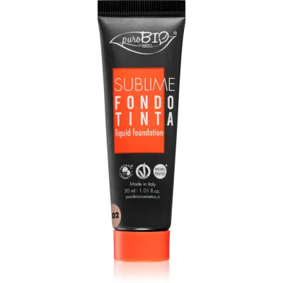 puroBIO Cosmetics Sublime fond de ten lichid culoare 02 30 ml