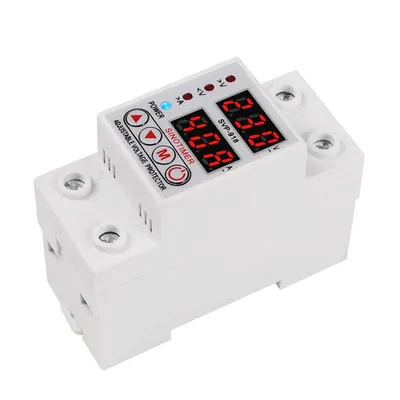 Releu siguranta digitala de protectie tensiune 40A SVP-918-40A ecran dublu LED recuperare automata