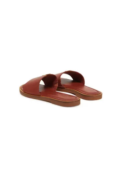 Slapi dama - 2-27105-44 - Piele naturala - Maro - Maro