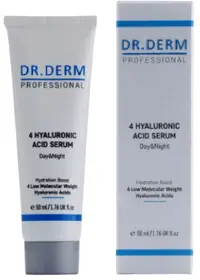 Dr. Derm Ser hidratant cu 4 tipuri de acid hialuronic, 50 ml