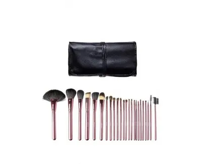 Set 18 pensule machiaj par natural calitate superioara Megaga, Black Engros