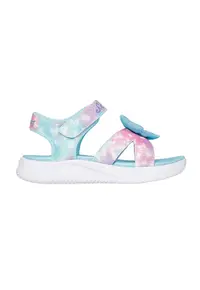 Sandale cu velcro Lights-Jumpsters - Albastru deschis