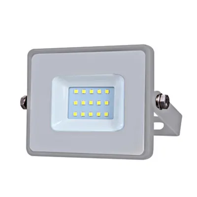 LED Floodlight 10W 800lm 3000K 220-240V IP65 100° grey