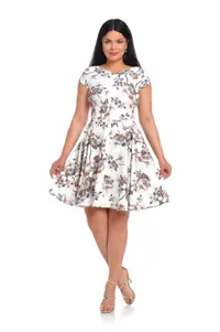 Rochie clos CV22052 ivoire/flori mar, Cesy | marimea S