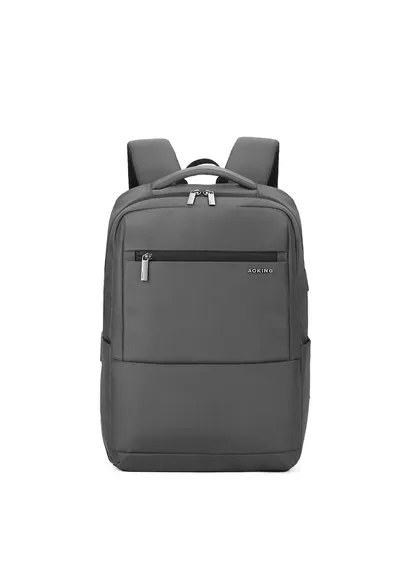 Rucsac din material textil cu barete ajustabile - Gri