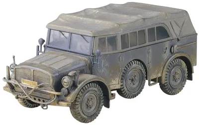 Model de asamblare TAMIYA Militar: Mașini - Blindat HORCH TYPE 1A, 2 figurine (TAM35052)