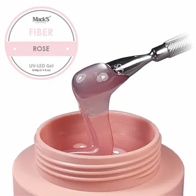 Gel Uv Mack's Fiber Rose 50g