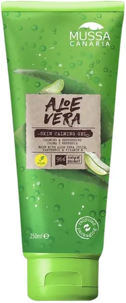 Mussa Canaria Gel de corp calmant, cu aloe vera din Insulele Canare, 250 ml