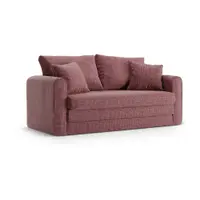 Canapea roz-închis extensibilă 158 cm Lido – Micadoni
