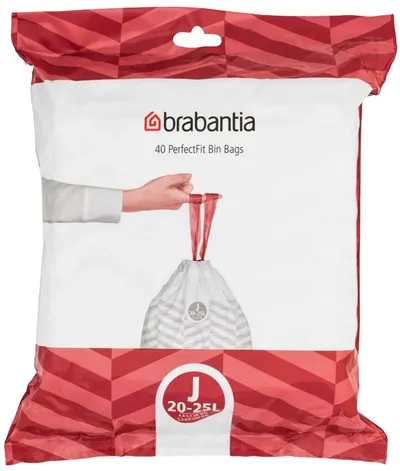 Sac de gunoi Brabantia - PerfectFit Sort&Go/Bo, mărimea J, 20 - 25 l, 40 buc