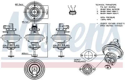 Supapa EGR potrivit BMW Seria 1 (E81), 1 (E82), 1 (E87), 1 (E88), 3 (E90), 3 (E91), 3 (E92), 3 (E93), 5 (E60), 5 (E61), X3 (E83) 2.0D 09.06-12.13