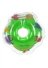 Colac de gat pentru bebelusi Babyswimmer verde 0-24 luni