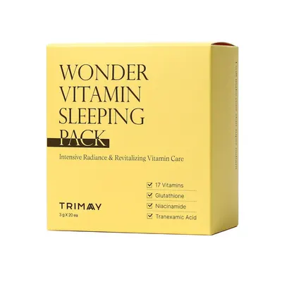 Pachet masti de noapte pentru luminozitate si revitalizare Wonder Vitamin, 20 x 3g, Trimay