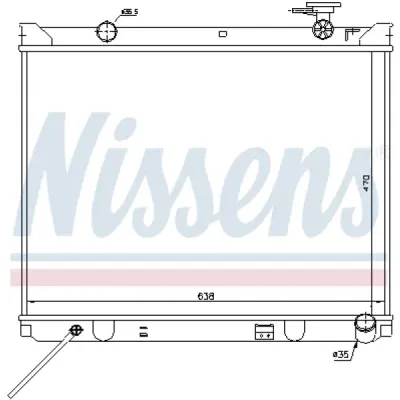 Radiator, racire motor NISSENS 66766