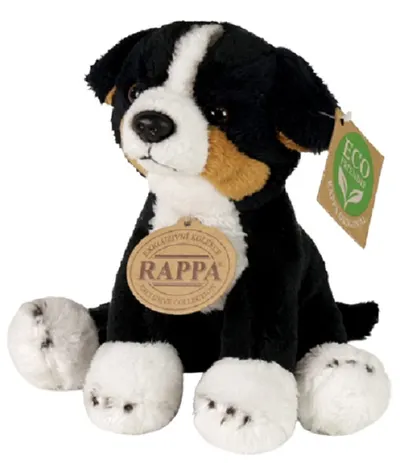 Jucărie de pluș Rappa Eco Friends - Câinele de munte Berna, 15 cm