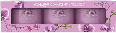 Yankee Candle Set de lumânări parfumate Wild Orchid, 3 buc