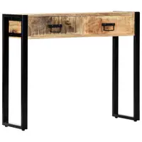 Gossi masa consola, 90 x 30 x 75 cm, lemn masiv de mango