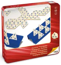 Joc clasic in cutie metalica Cayro - Domino cu 56 de elemente