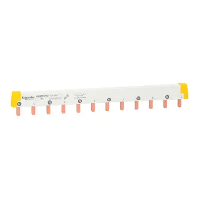 Pieptene, 1L+N, Inclinare 18 mm, 12 module, 100 A