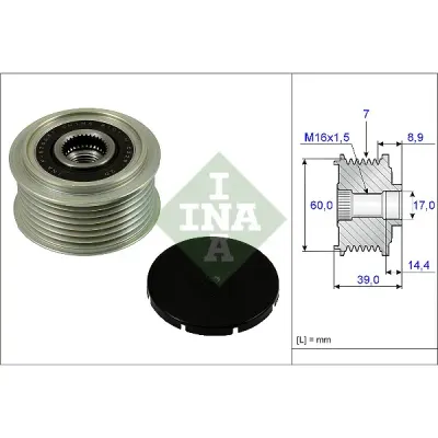 Sistem roata libera, generator INA 535 0245 10